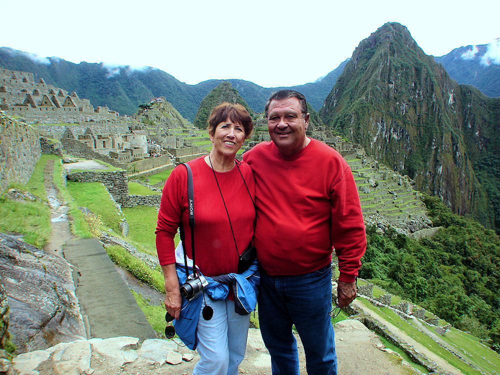 Eve & George DeLange At Machu Picchu, Peru. Egypt, Guatemala, Honduras, Belize, Mexico, United States, Alaska, Arizona, Israel, Europe, Belgium, France, Italy, Switzerland, Monoco, 
 United Kingdom, England, Scotland, Archaeology, Astronomy, & Delange Family History. Travels & Tours,  Pictures, Photos, Images, Information, Descriptions, & Reviews.