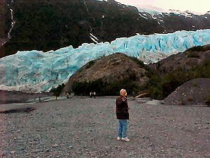 Audrey DeLange At Exit Glacier. Alaska Travels & Tours Pictures, Photos, Images, & Reviews.