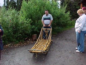 George DeLange With A Denali Sled. Alaska Travels & Tours Pictures, Photos, Images, & Reviews.