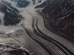 Moraines. Flightseeing Tour Of Mount McKinley, Alaska. Travels & Tours Pictures, Photos, Images, & Reviews.