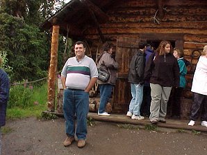 George DeLange At The Log Cabin. Palmer To Denali Alaska. Travels & Tours Pictures, Photos, Images, & Reviews.