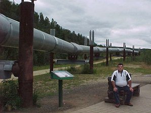 George DeLange At The Trans-Alaska Oil Pipeline Travels & Tours Pictures, Photos, Images, & Reviews.