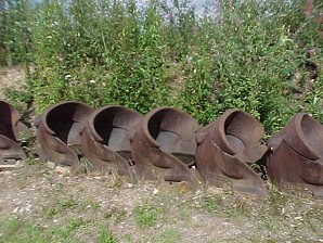 Buckets. Alaska Gold Dredge #8. Near Fairbanks. Alaska Travels & Tours Pictures, Photos, Images, & Reviews.