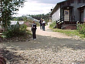 Audrey DeLange At  Alaska Gold Dredge #8. Near Fairbanks. Alaska Travels & Tours Pictures, Photos, Images, & Reviews.