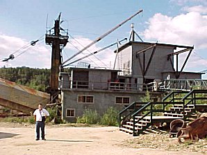 George DeLange At Alaska Gold Dredge #8. Near Fairbanks. Alaska Travels & Tours Pictures, Photos, Images, & Reviews.