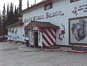 Audrey DeLange At Santa's House. Santa Claus House, North Pole Alaska. Travels & Tours Pictures, Photos, Images, & Reviews.