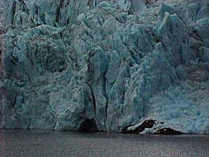 Blue Ice. Portage Glacier. Alaska Travels & Tours Pictures, Photos, Images, & Reviews.