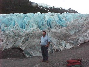 George DeLange At Exit Glacier. Alaska Travels & Tours Pictures, Photos, Images, & Reviews.