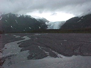 Gravel Silt Streams. Exit Glacier. Alaska Travels & Tours Pictures, Photos, Images, & Reviews.