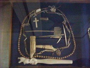 Seward Museum Display Eskimo Ivory Carving. Seward Alaska. Travels & Tours Pictures, Photos, Images, & Reviews.
