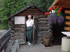 Audrey DeLange At The Trapper Cabin. Nenana, Alaska Ice Classic. Travels & Tours Pictures, Photos, Images, & Reviews.