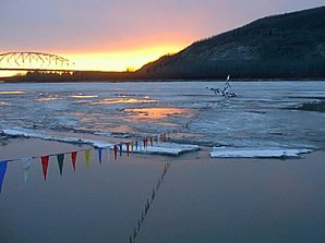 Before Ice Breakup. Nenana, Alaska Ice Classic. Travels & Tours Pictures, Photos, Images, & Reviews.