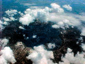 Crater Lake. West Coast USA Volcanoes Viewed From High Altitude Aircraft. Travels & Tours Pictures, Photos, Images, & Reviews.