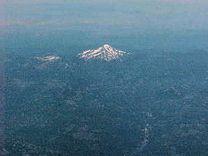West Coast USA Volcanoes Viewed From High Altitude Aircraft. Travels & Tours Pictures, Photos, Images, & Reviews.