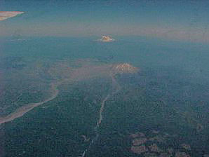 West Coast USA Volcanoes Viewed From High Altitude Aircraft. Travels & Tours Pictures, Photos, Images, & Reviews.