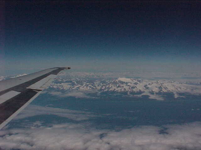Air Flight Scenery From Seattle, Washington To Anchorage, Alaska. Travels & Tours, Pictures, Photos, Images, & Reviews.