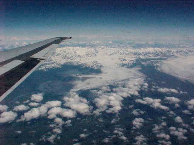 Air Flight Scenery From Seattle, Washington To Anchorage, Alaska. Travels & Tours, Pictures, Photos, Images, & Reviews.