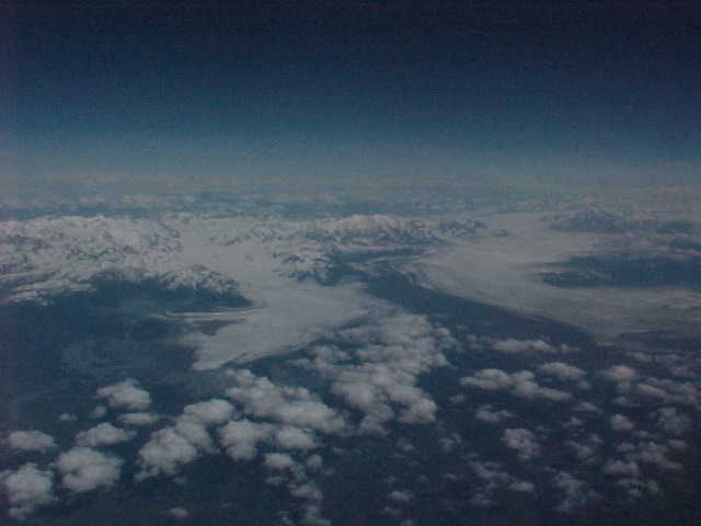 Air Flight Scenery From Seattle, Washington To Anchorage, Alaska. Travels & Tours, Pictures, Photos, Images, & Reviews.