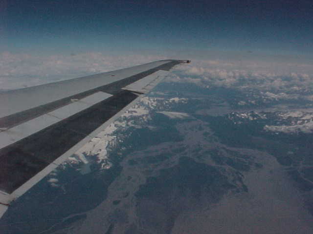 Air Flight Scenery From Seattle, Washington To Anchorage, Alaska. Travels & Tours, Pictures, Photos, Images, & Reviews.