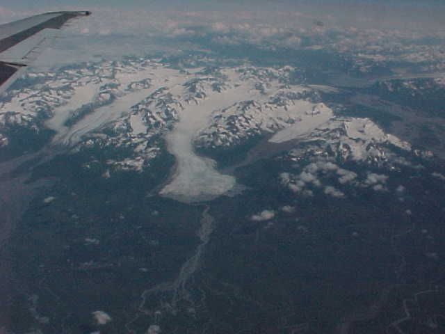 Air Flight Scenery From Seattle, Washington To Anchorage, Alaska. Travels & Tours, Pictures, Photos, Images, & Reviews.