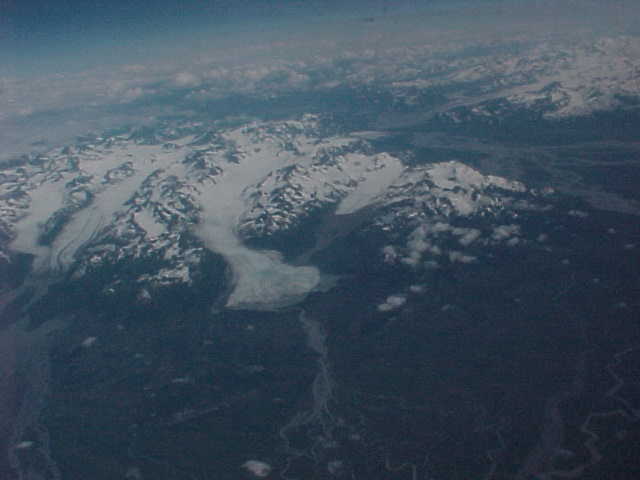 Air Flight Scenery From Seattle, Washington To Anchorage, Alaska. Travels & Tours, Pictures, Photos, Images, & Reviews.