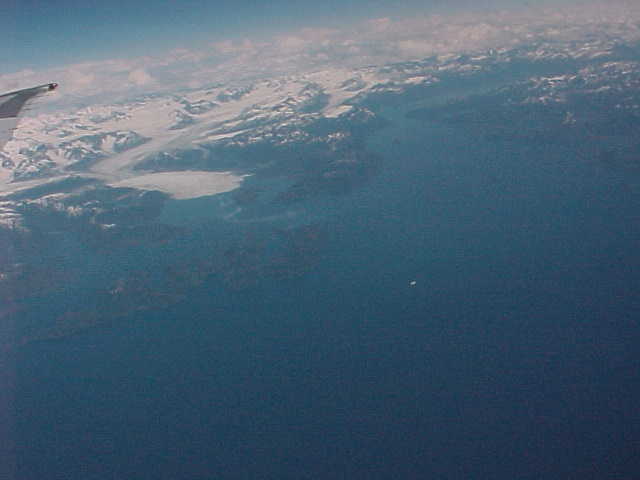 Air Flight Scenery From Seattle, Washington To Anchorage, Alaska. Travels & Tours, Pictures, Photos, Images, & Reviews.