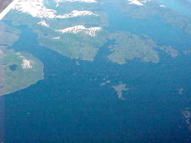 Air Flight Scenery From Seattle, Washington To Anchorage, Alaska. Travels & Tours, Pictures, Photos, Images, & Reviews.