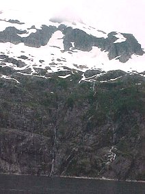 Holgate Glacier Waterfalls. Alaska Kenai Fjord Cruise. Travels & Tours Pictures, Photos, Images, & Reviews.