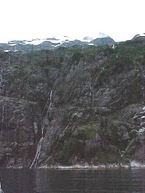 Holgate Glacier Waterfalls. Alaska Kenai Fjord Cruise. Travels & Tours Pictures, Photos, Images, & Reviews.