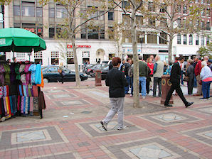 Eve DeLange At Boston Marathon Memorial Situated In Copley Square. Boston, Massachusetts. Travel, Tours Photos, Pictures, Information, & Reviews.