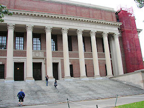 Widener Library. Harvard University. Cambridge, Massachusetts. Travel, Tours Photos, Pictures, Information, & Reviews.