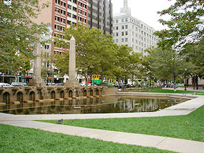 Copley Square Fountain. Boston, Massachusetts. Travel, Tours Photos, Pictures, Information, & Reviews.