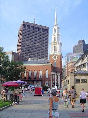 Park Street Church. Boston, Massachusetts. Travel, Tours Photos, Pictures, Information, & Reviews.