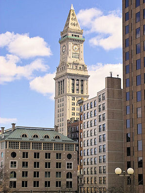 Custom House Tower, Now Marriott's Custom House Hotel, McKinley Square In The Financial District Boston, Massachusetts. Travel, Tours Photos, Pictures, Information, & Reviews.