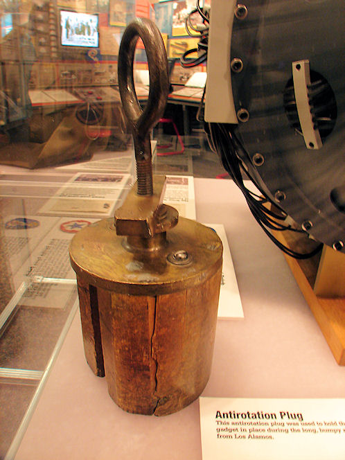 Antirotation Plug Held Gadget Together From Los Alamos To Trinity Site. Bradbury Science Museum. Los Alamos, New Mexico. Hikes, Travels, & Tours. Photos, Pictures, Images,& Reviews.