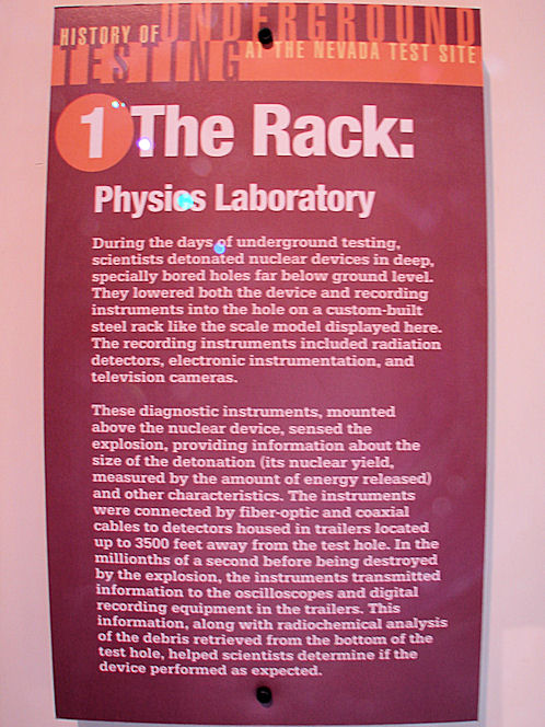 The Rack. Bradbury Science Museum. Los Alamos, New Mexico.Hikes, Travels, & Tours. Photos, Pictures, Images, & Reviews.