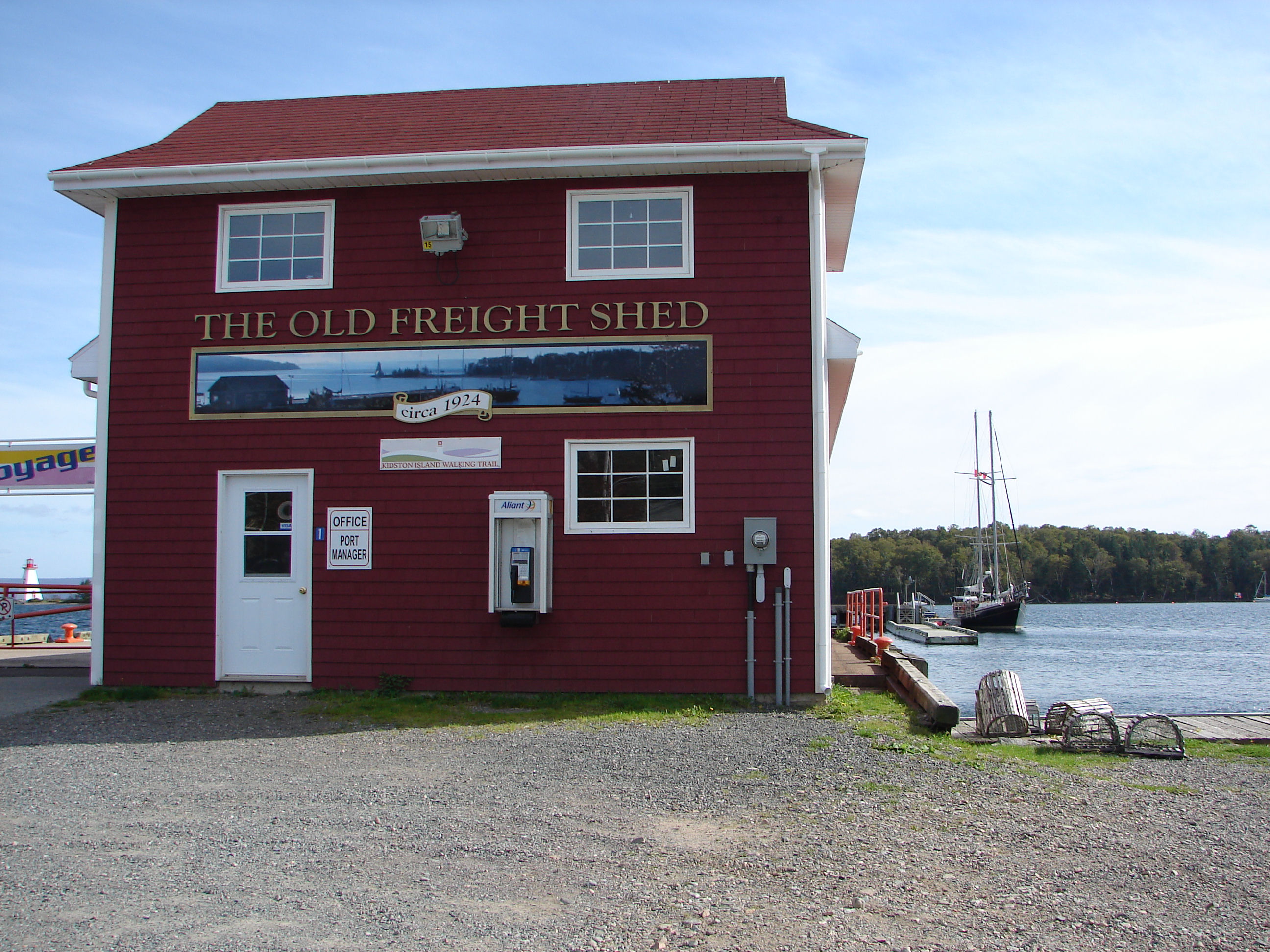 'The Old Freight Shed'. Sailing On The Bras D'or Lakes. Travel, Tours Photos, Pictures, Images, Information, & Reviews.