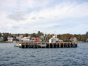 The 'Amoeba' Dock. Sailing On The Bras D'or Lakes. Travel, Tours Photos, Pictures, Images, Information, & Reviews.