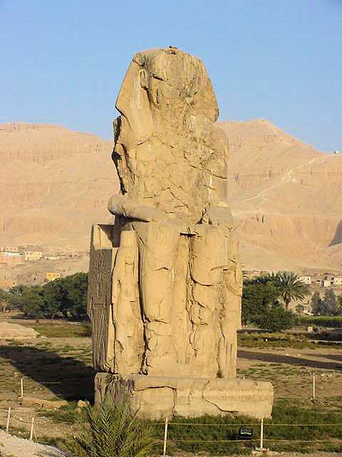 The Great Southern Colossi Of Memnon, Thebes. Egypt. Travel & Tour Pictures, Photos, Images, Descriptions, Information, & Reviews.