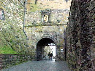 Entering The Castle. Edinburgh and Inveraray, Scotland In The UK. History & Historical Travel & Tour Pictures, Photos, Images, Information & Reviews.