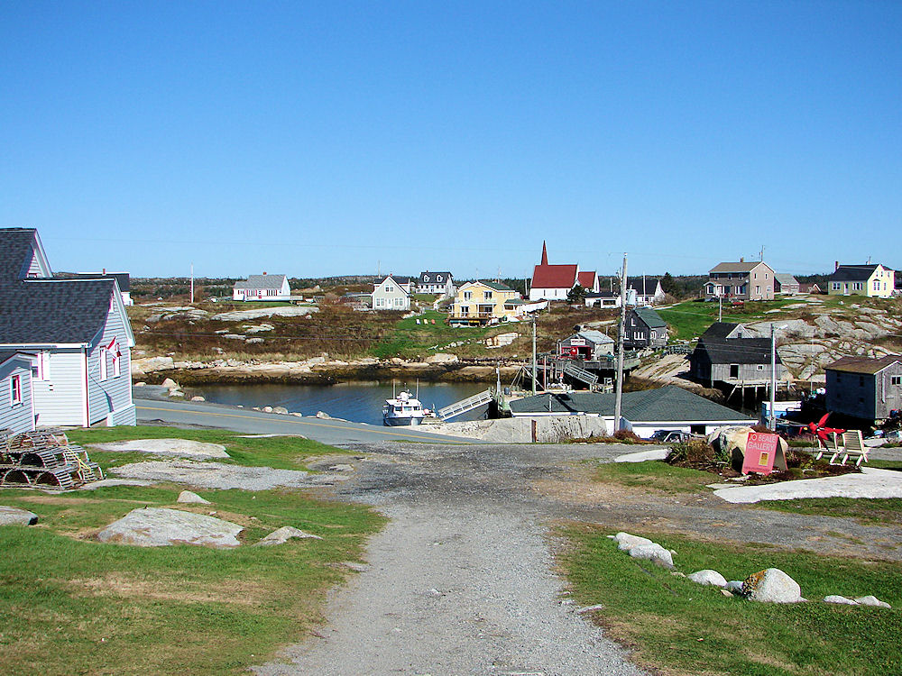 Town Of Peggy's Cove, Halifax, Nova Scotia. Travel, Tours Photos, Pictures, Images, Information, & Reviews.