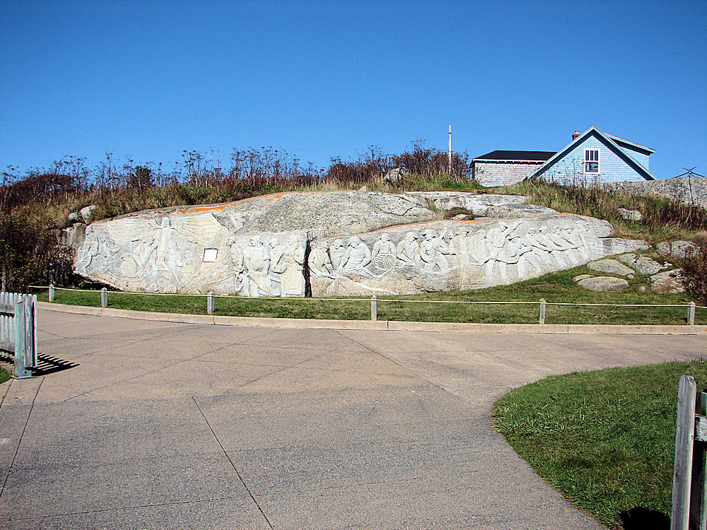 William deGarthe Monument. Peggy's Cove, Halifax, Nova Scotia. Travel, Tours Photos, Pictures, Images, Information, & Reviews.