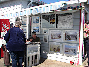 Local Artist, Neil Depew, Peggy's Cove. Travel, Tours Photos, Pictures, Images, Information, & Reviews.