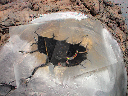 Object Found 60 Years After The Roswell Crash. International UFO Museum & Research Center. Roswell, New Mexico. Hikes, Travels, & Tours. Photos, Pictures, Images,& Reviews.