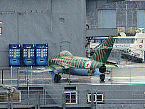 Mikoyan-Gurevich MiG-17. Intrepid Sea, Air & Space Museum. New York City.Travel, Tours Photos, Pictures, Information, & Reviews.