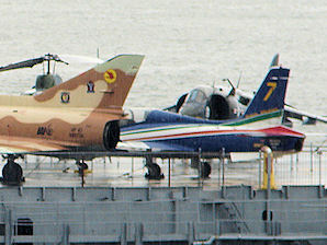 Aermacchi MB-339. Intrepid Sea, Air & Space Museum. New York City.Travel, Tours Photos, Pictures, Information, & Reviews.
