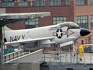 McDonnell F3H Demon. Intrepid Sea, Air & Space Museum. New York City.Travel, Tours Photos, Pictures, Information, & Reviews.