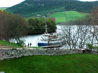 Boat On Loch Ness & Nessie. Near Inverness, Scotland In The UK. Travel & Tour Pictures, Photos, Images, Information & Reviews.
