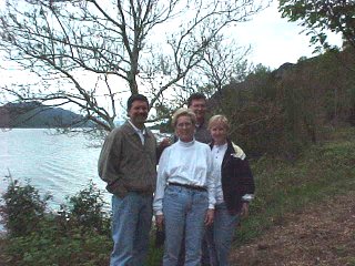 Steve Edwards, Virginia Patterson, Kirt Huber, & Audrey DeLange. Watching Loch Ness & Nessie. Near Inverness, Scotland In The UK. Travel & Tour Pictures, Photos, Images, Information & Reviews.