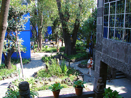 Frida Kahlo Museum, Museo Frida Kahlo, Blue House, or La Casa Azul. Coyoacn, Mxico D.F., Mexico. Travel & Tour Pictures, Photos, Information, Images, & Reviews.